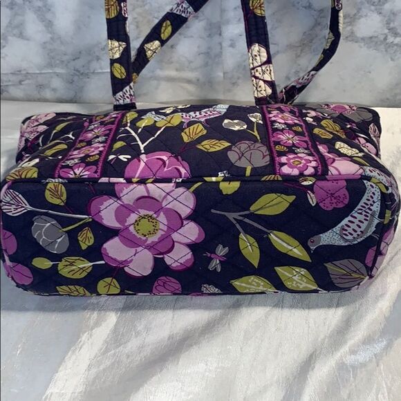 Vera Bradley Purple Floral Satchel - Picture 6 of 9